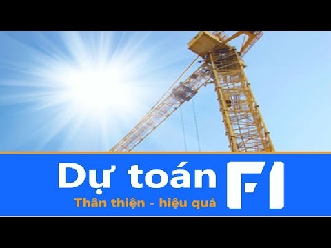 Download Phần mềm dự toán F1