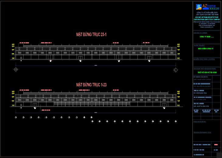 Mẫu bản vẽ nhà xưởng 10080 m2