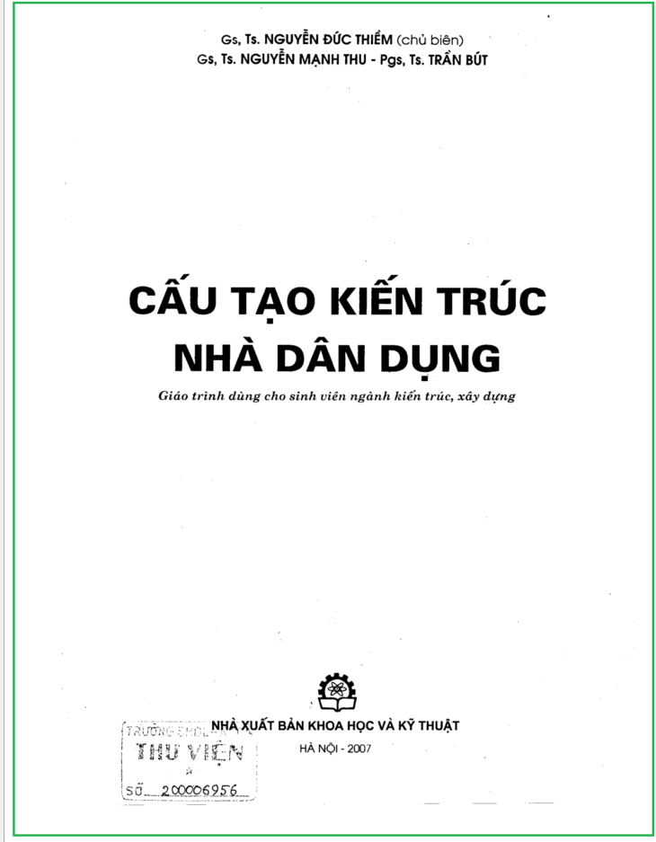 Cấu tạo kiến trúc nhà dân dụng