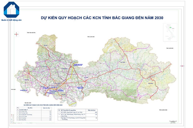 Danh sách các khu công nghiệp Bắc Giang