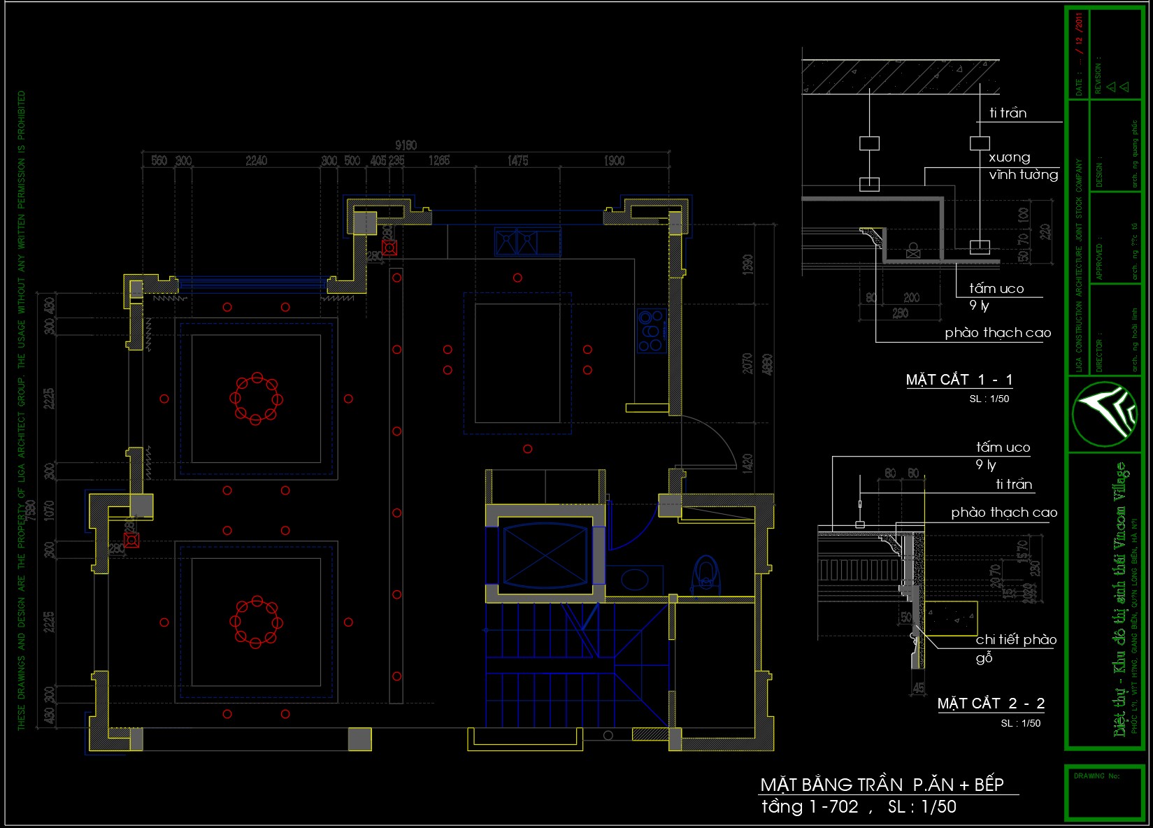 Chia sẻ miễn phí file cad mặt bằng biệt thự khu đô thị sinh thái Vincom