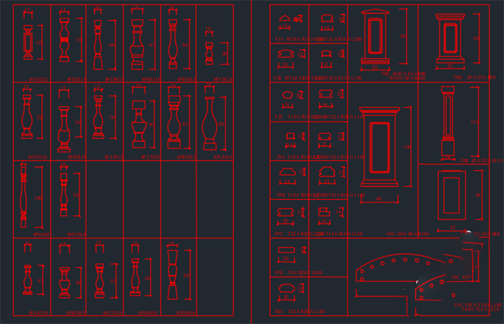 File cad thiết kế biệt thự 2 tầng kích thước10.5×17.6m