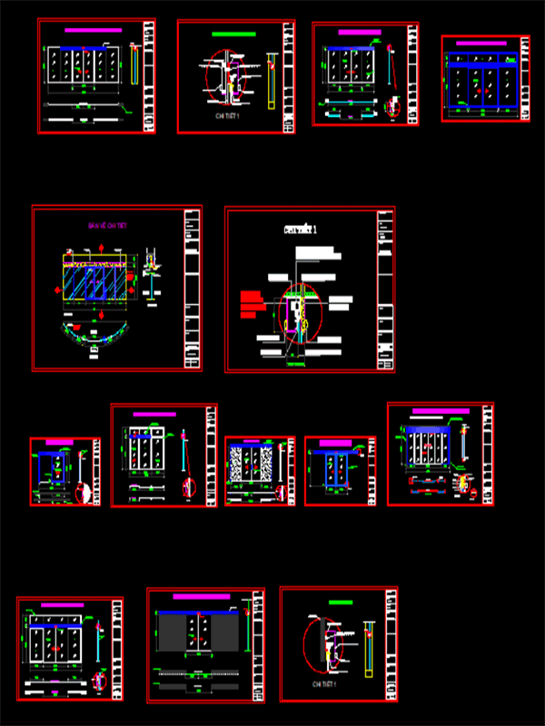 Bản vẽ cửa tự động File CAD