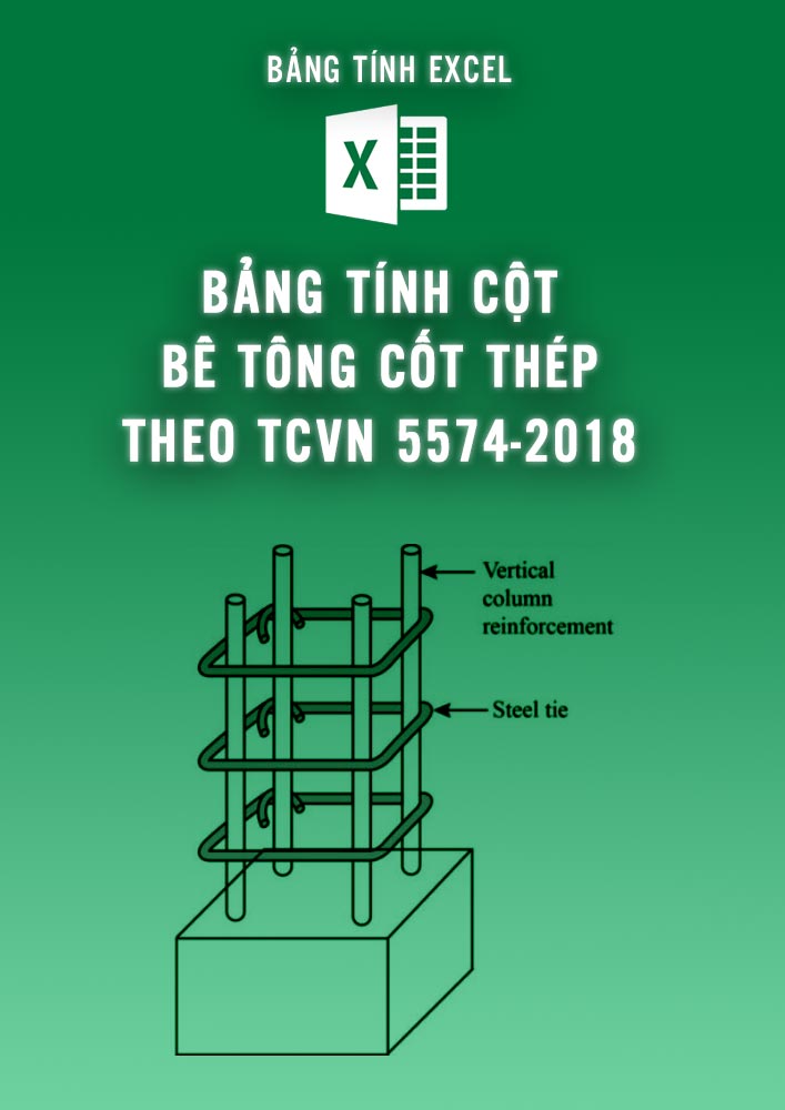 Bảng tính cột bê tông cốt thép theo TCVN 5574-2018 (BTKC0082)