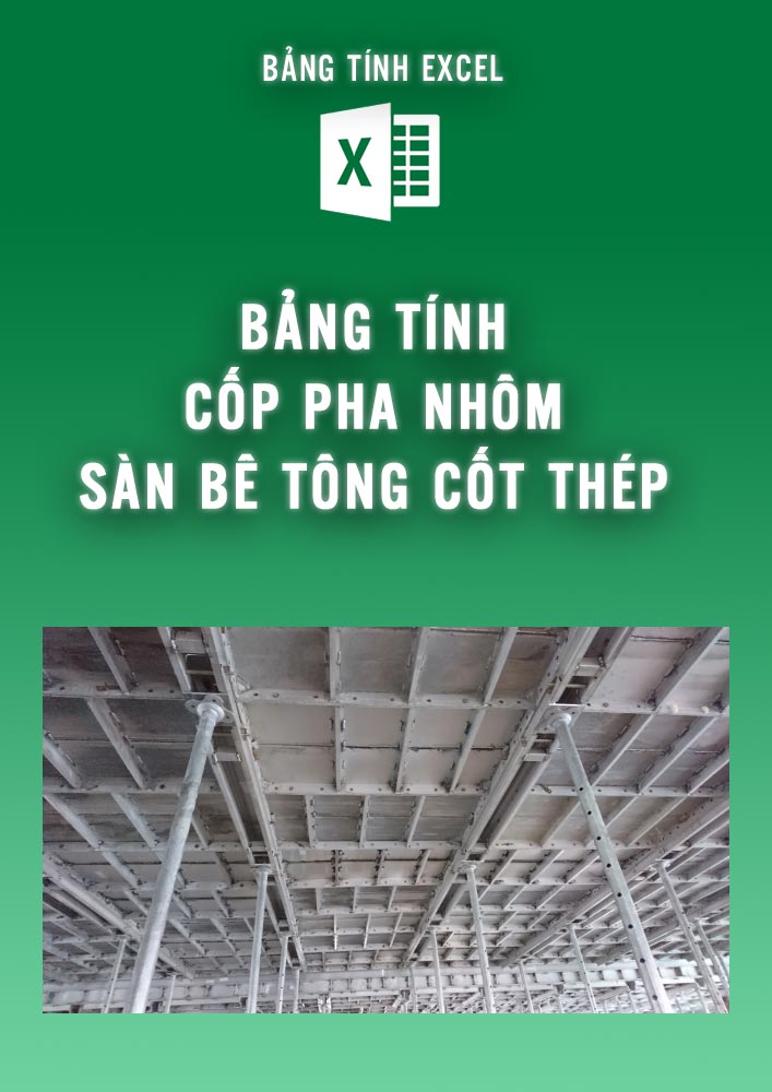 Bảng tính cốp pha nhôm sàn bê tông cốt thép (BTKC0106)