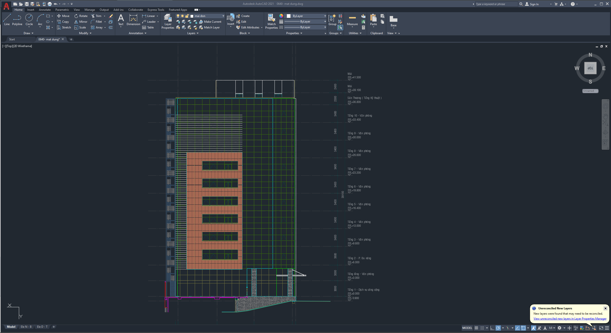 Bản vẽ CAD Full bộ môn Kiến trúc, Kết cấu, ME, Biện pháp thi công tòa nhà cao ốc 10 tầng