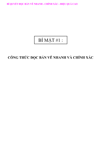 [TL] Công thức đọc bản vẽ xây dựng nhanh và chính xác