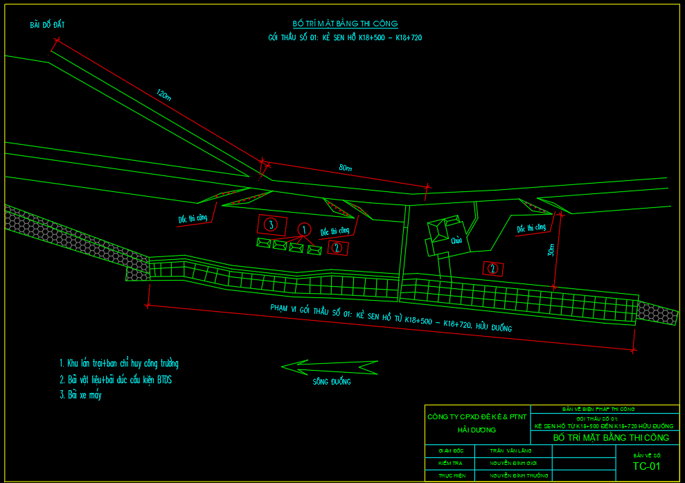 BPTC kè Sen Hồ – Hải Dương – Thả rồng đá
